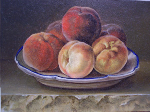 Gerard Van Spaendonck - Nature morte with peaches